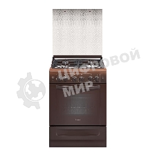 Плита газовая Gefest ПГ 6100-02 0003 коричневый, конфорок 4 шт, духовка 52 л, 60 см x 85 см x 60 см