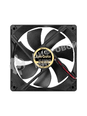Вентилятор 12В DC ExeGate ExtraSilent ES12025S2P (120x120x25 мм, Sleeve bearing (подшипник скольжения), 2pin, 1300RPM, 22dBA)