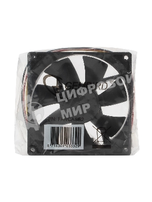 Вентилятор для корпуса Gembird черный, 90 мм, 2500 об/мин, 26 дБ, 3 pin