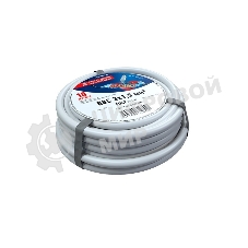 Провод соединительный ПВС Rexant 3x1,5 мм², белый, длина 10 метров, ГОСТ 7399-97