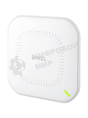 Гибридная точка доступа Zyxel NebulaFlex NWA90AX, WiFi 6, 802.11a/b/g/n/ac/ax (2,4 и 5 ГГц), MU-MIMO, антенны 2x2, до 575+1200 Мбит/с, 1xLAN GE, PoE, защита от 4G/5G, БП в комплекте