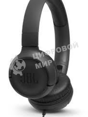 Проводные наушники JBL Tune 500 черный, накладные, jack 3.5 мм, складная конструкция
