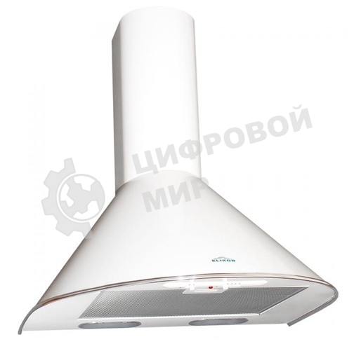 Вытяжка каминная Elikor Эпсилон 60П-430-П3Л белый/серебристый, 60 см, 430 куб. м/ч, 54 дБ