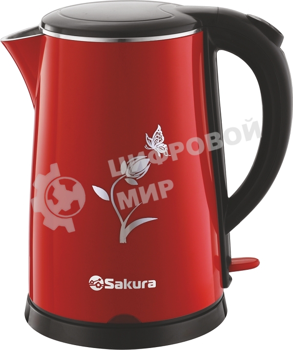 Чайник электрический Sakura SA-2159BR (1.8) красн/черн д