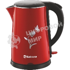 Чайник электрический Sakura SA-2159BR (1.8) красн/черн д