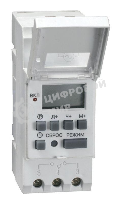 Таймер ТЭ15 цифровой 16А 230В на DIN-рейку IEK