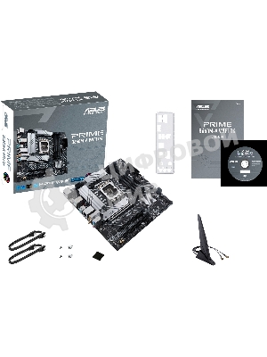 Материнская плата ASUS PRIME B660M-A WIFI D4, Socket LGA 1700, Intel B660, 4xDDR4, 4xSATA, 2xM.2, 1xPCIe 4.0 x16, 1xPCIe 3.0 x16, 1xDP, 2xHDMI, 1x 1Gb LAN, 2xUSB-A 3.2 Gen 2, 4xUSB-A 2.0, 3x3.5 мм, 7.1, mATX