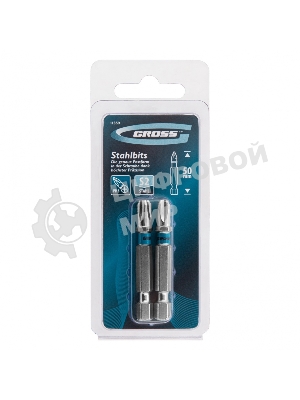 Набор бит Gross PH3х50, сталь S2, 2 шт.