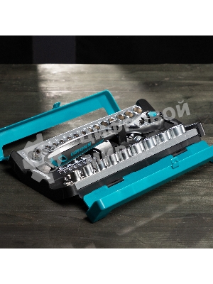 Набор торцевых головок Gross трещотка 120 зубьев, 41 предмет, 1/2