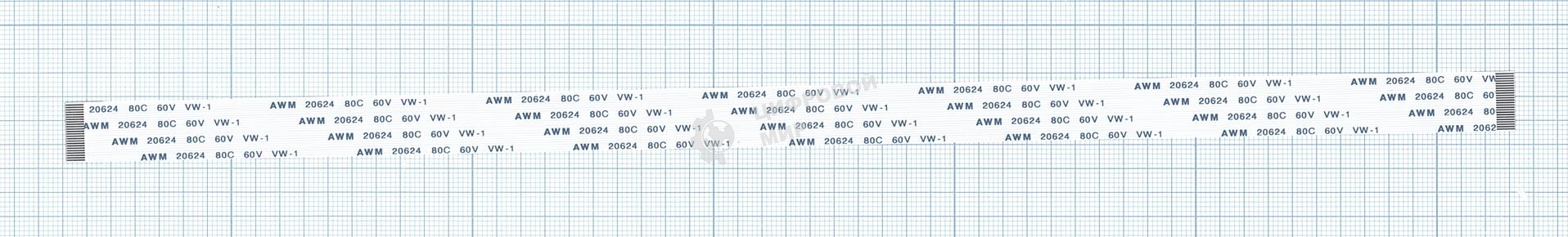 Шлейф универсальный 24pin, шаг 0,8 мм, длина 20 см