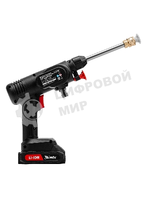 Моечная машина высокого давления аккумуляторная А-21-02, 40 бар, 4 л/мин, Li-ion 21 В, 2 акк. MTX