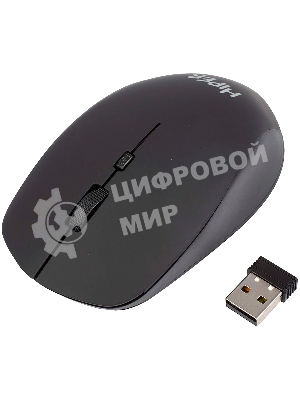 Мышь беспроводная HIPER HOMW-091 черный, 1600 dpi, радиоканал, USB, кнопки - 4