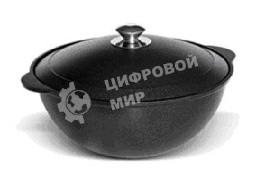 Казан литой КУКМОР К35а с крышкой 3,5л 3,5л с крышкой