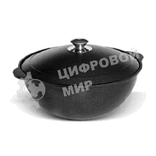 Казан литой КУКМОР К35а с крышкой 3,5л 3,5л с крышкой