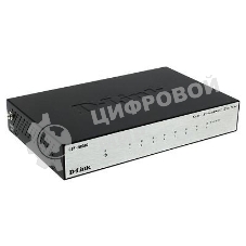Коммутатор неуправляемый с 8 портами 10/100Base-TX D-Link DES-1008D/(K2A/K3A)RU/J1A/J2A/L2A/L2B