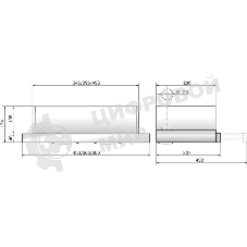 Вытяжка встраиваемая Elikor Интегра Glass 60Н-400-В2Д нержавеющая сталь/стекло белое, 60 см, 400 куб. м/ч, 55 дБ