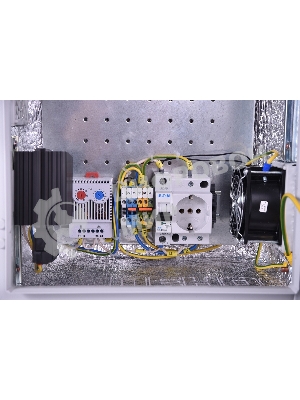 Шкаф ЭКОНОМ уличный всепогодный настенный укомплектованный (В400 Ш400 Г210), комплектация T1-IP54