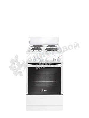 Плита электрическая Gefest 5140-01 0035 белый, конфорок 4 электрических, духовка 55 л, 50 см x 85 см x 58.5 см