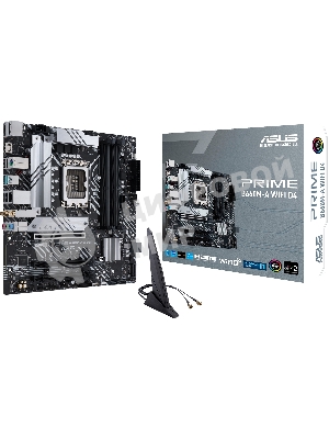 Материнская плата ASUS PRIME B660M-A WIFI D4, Socket LGA 1700, Intel B660, 4xDDR4, 4xSATA, 2xM.2, 1xPCIe 4.0 x16, 1xPCIe 3.0 x16, 1xDP, 2xHDMI, 1x 1Gb LAN, 2xUSB-A 3.2 Gen 2, 4xUSB-A 2.0, 3x3.5 мм, 7.1, mATX