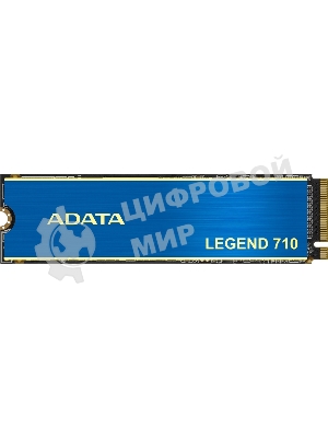 Накопитель SSD ADATA LEGEND 710, 1Tb, PCIe 3.0 x4, M.2 2280, NVMe, R/W 2400/1800, с радиатором