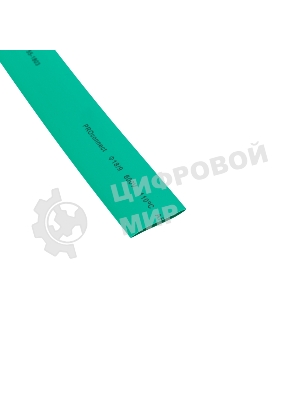 Трубка термоусаживаемая PROconnect ТУТ 18,0/9,0мм, зеленая, упаковка 50 шт. по 1м,