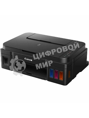 МФУ струйное Canon PIXMA G3410 (2315C009), A4, цветное, печ. 8.8 стр/мин (ч/б) 5 стр/мин (цвет), скан. до 19 стр/мин., 4800x1200 dpi (принтер) 1200х600 dpi (сканер), USB, Wi-Fi