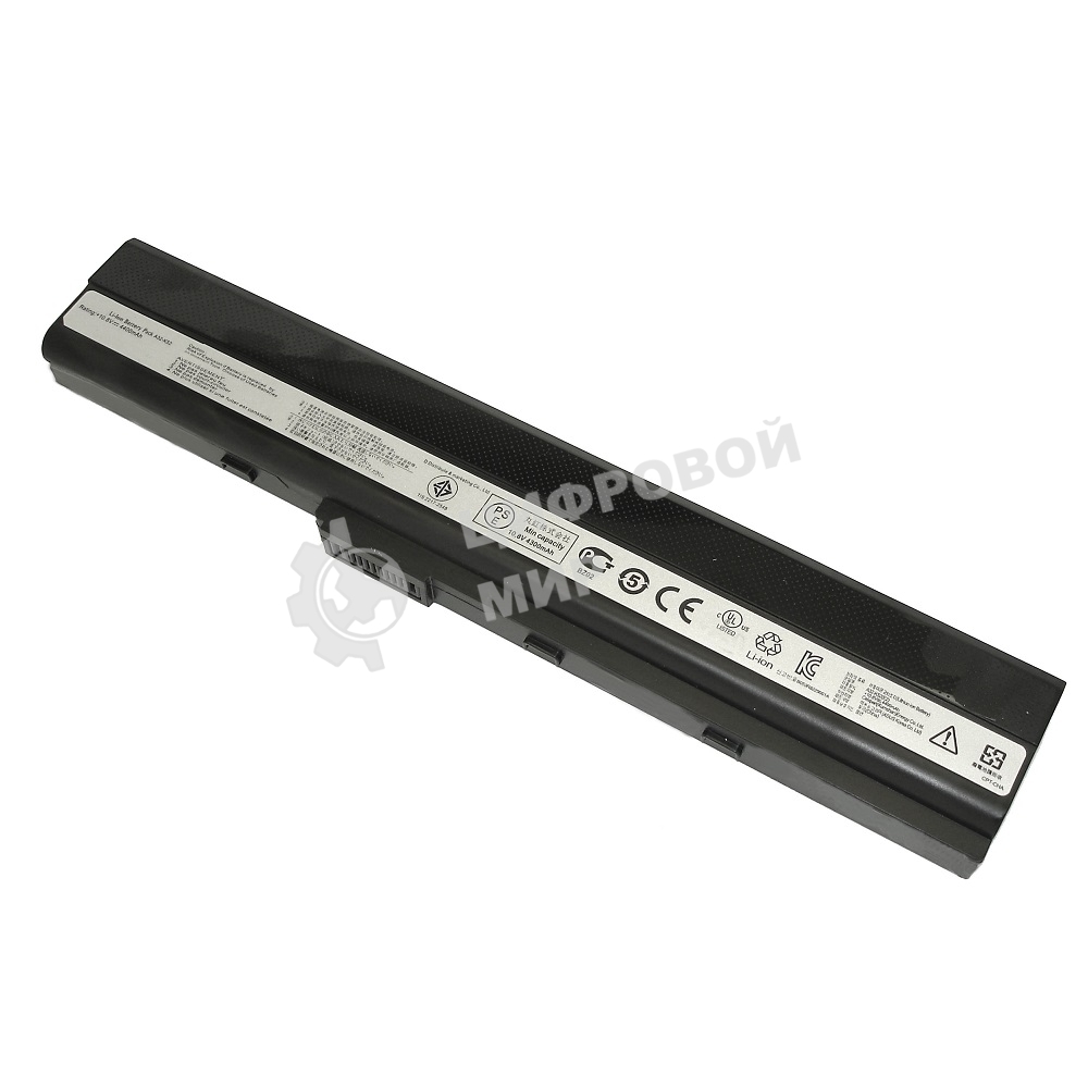 Аккумуляторная батарея для ноутбука Asus A42, A52, K52 4400mAh A32-K52 черный Orig