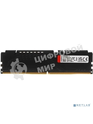 Оперативная память Kingston Fury Beast, DDR5, 32GB (1x32GB), 5600MHz, CL40, DIMM, с радиаторами, черный