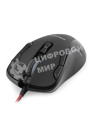 Мышь проводная Crown Gaming CMXG-804 черный, 2000 dpi, USB, кнопки - 9