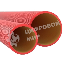 Труба гофро двустен. жесткая ДКС 160911 ПНД d110 12кПа красн. (уп. 6 м)