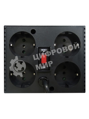 Стабилизатор напряжения Powercom TCA-1200 600Вт 1200ВА черный