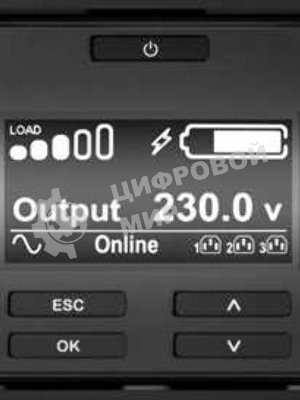 Источник бесперебойного питания APC Smart-UPS SRT, 1000VA/1000W, On-Line, Extended-run, Rack 2U (Tower convertible), черный