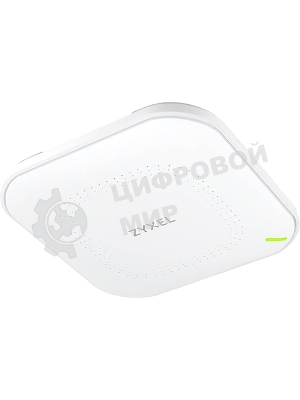 Гибридная точка доступа Zyxel NebulaFlex NWA90AX, WiFi 6, 802.11a/b/g/n/ac/ax (2,4 и 5 ГГц), MU-MIMO, антенны 2x2, до 575+1200 Мбит/с, 1xLAN GE, PoE, защита от 4G/5G, БП в комплекте