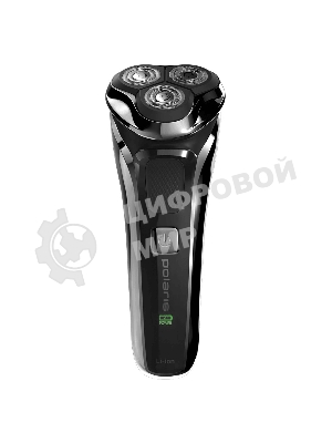 Электробритва Polaris PMR 0305R wet&dry PRO 5 blades элктрическая, черный/хром