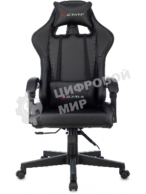 Кресло Бюрократ Zombie GAME TETRA черный/карбон, экокожа, 120 кг, механизм качания