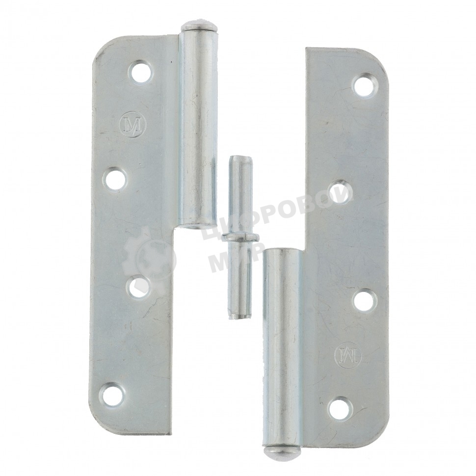 Петля накладная ПН1-130 левая, цинк, 4шт. (Металлист)