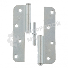 Петля накладная ПН1-130 левая, цинк, 4шт. (Металлист)