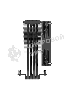 Кулер PCCooler Paladin EX400 черный 120мм алюминий+медь 1800rpm 28.6db 4-pin 180W 157мм