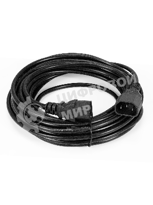 Кабель питания ExeGate Special EC-10S (C13->C14, 3*1.0мм2, CCA, черный, 10 м)