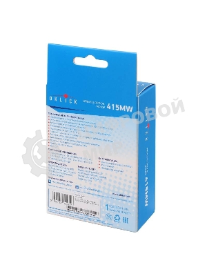 Мышь беспроводная Oklick 415MW черный, 1600 dpi, радиоканал, USB, кнопки - 4