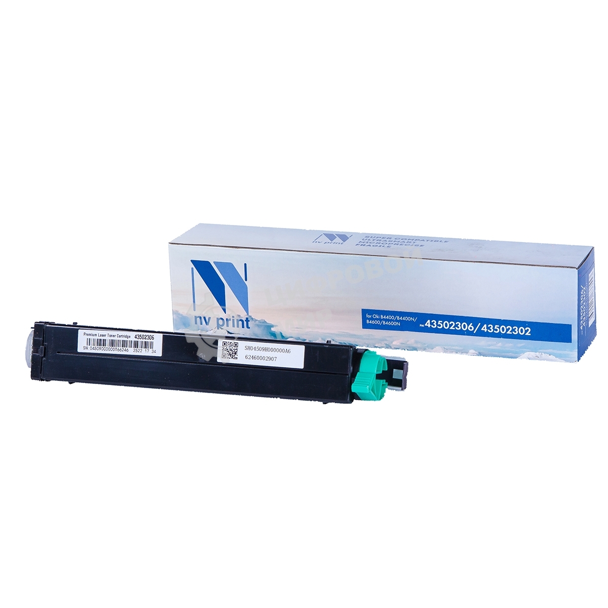 Картридж NVPrint совместимый Oki 43502306/43502302 для В4400/B4400N/B4600/B4600N (3000k)