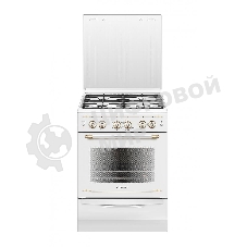 Плита газовая Gefest ПГ 6100-02 0181 белый, конфорок 4 шт, духовка 52 л, 60 см x 85 см x 60 см