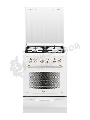 Плита газовая Gefest ПГ 6100-02 0181 белый, конфорок 4 шт, духовка 52 л, 60 см x 85 см x 60 см