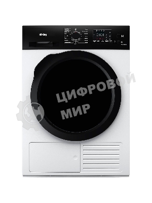 Сушильная машина Korting KD 69 IHP белый, 9 кг, сушка - тепловой насос, программ - 15, 59.6 x 85 x 64 см