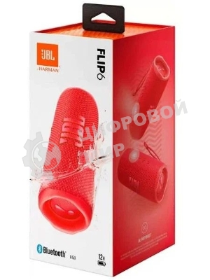 Портативная акустика JBL Flip 6, красный