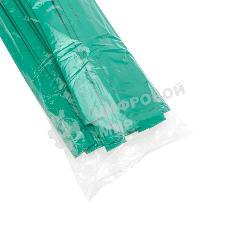 Трубка термоусаживаемая PROconnect ТУТ 18,0/9,0мм, зеленая, упаковка 50 шт. по 1м,