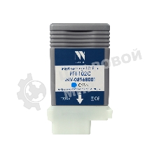 Картридж струйный NVPrint PFI-102С (NV-0896B001) Cyan для Canon ImagePROGRAF iPF500/510/600/610 (130 мл) совместимый