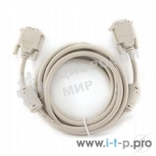 Кабель DVI-D single link Gembird, 3м, 19M/19M экран, феррит.кольца, пакет