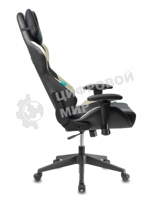 Кресло Бюрократ VIKING 5 AERO WHITE черный/белый, экокожа, 120 кг, механизм качания