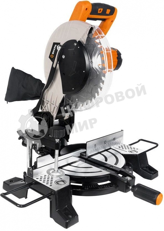 Торцовочная пила ВИХРЬ ПТ-255Л 1700 Вт, 220 В, 5000 об/мин, диск 255х30 мм, пропил 90х130 мм